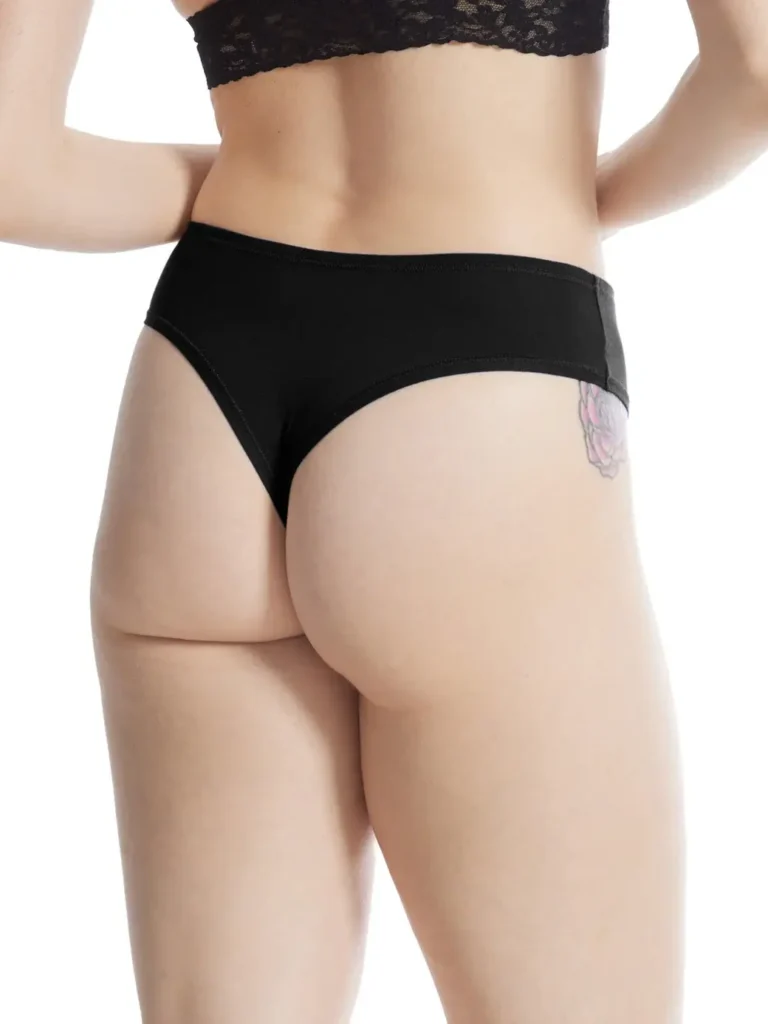 PlayStretch Natural Rise Thong by Hanky Panky