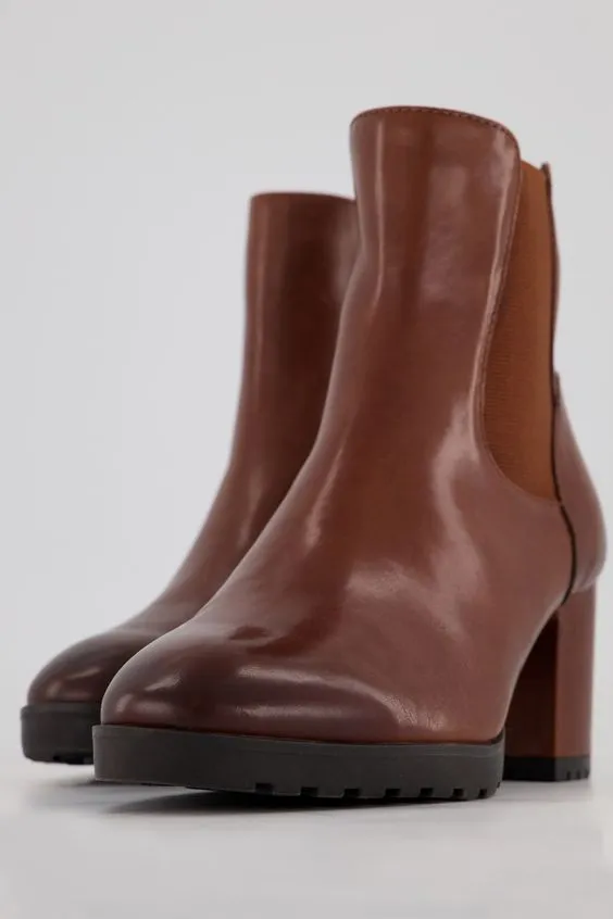 Brown Chelsea Boots with Heels