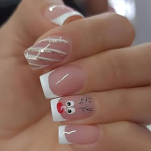 Deer Christmas Nails