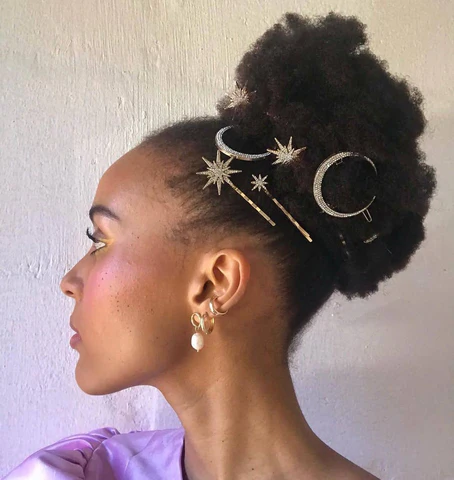 High Puff With Cosmic Accessories