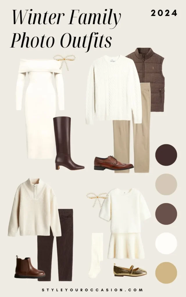 Winter Whites & Chocolate Brown