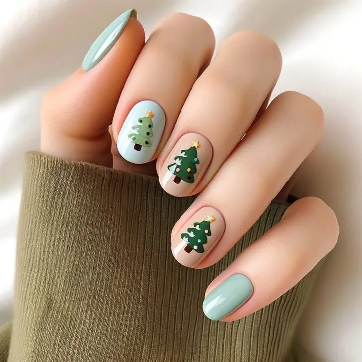 Christmas Tree Nails