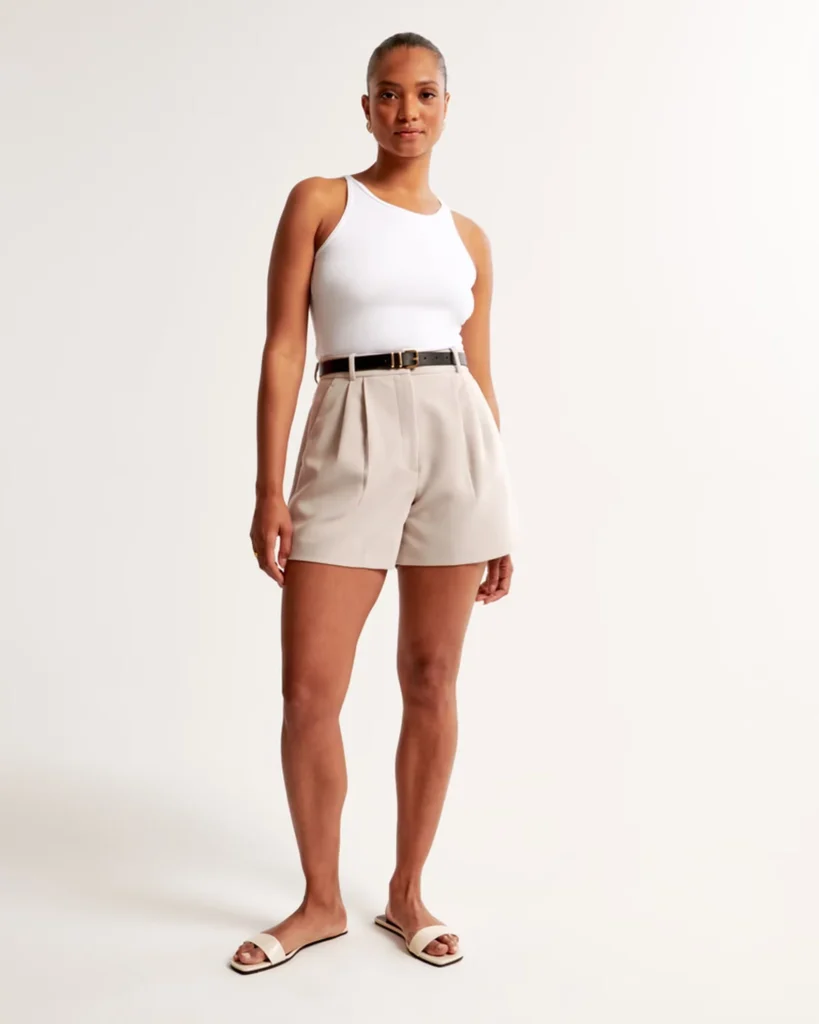 Abercrombie Curve Love A&F Sloane Tailored Short (