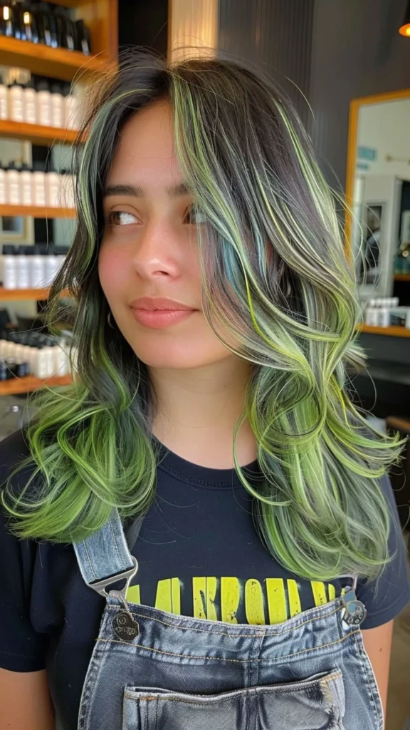 Green Chunky Highlights