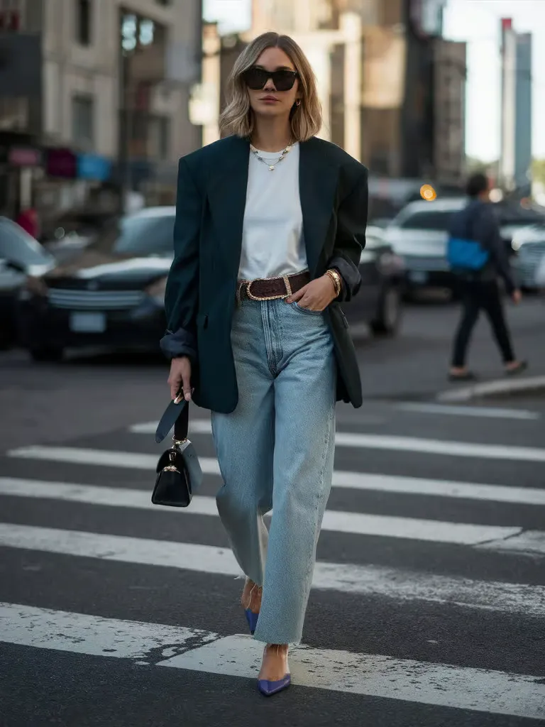 The Classic White Tee and Jeans Combo (But Make It Fashion)
