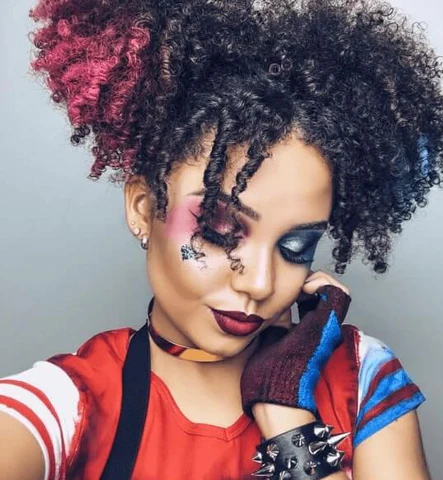 Afro Pigtails: Harley Quinn, Suicide Squad