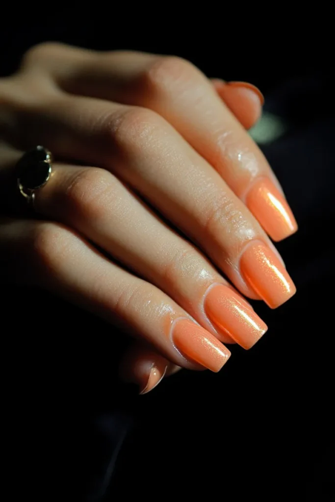 Go for a Sheer Orange Wash
