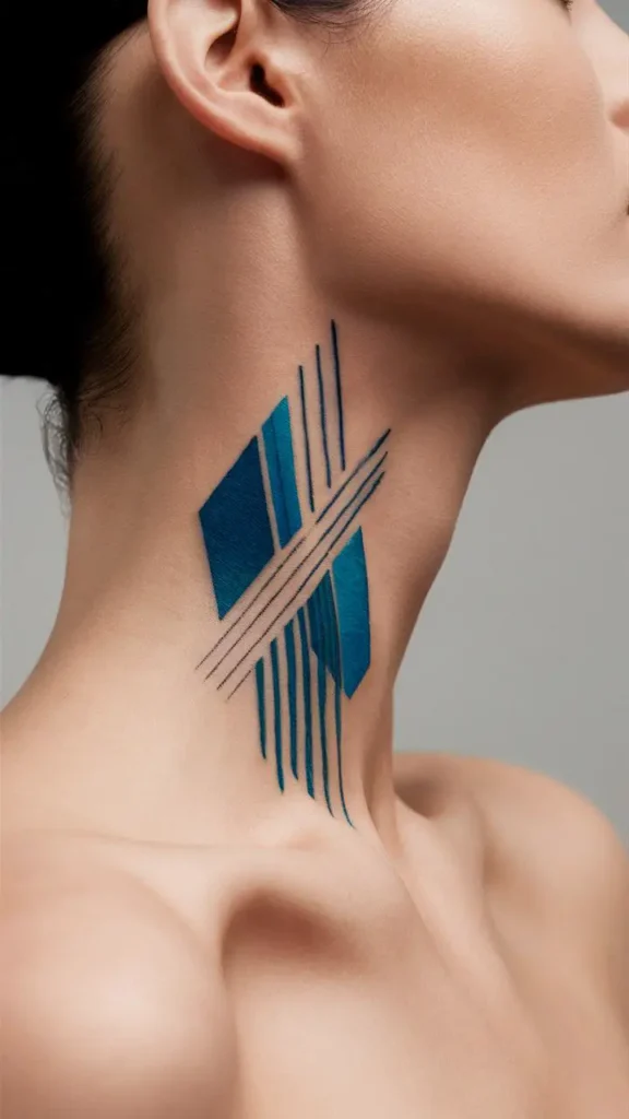 Minimalist Neck Tattoos