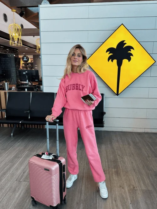 Effortless Pink Sweatsuit
