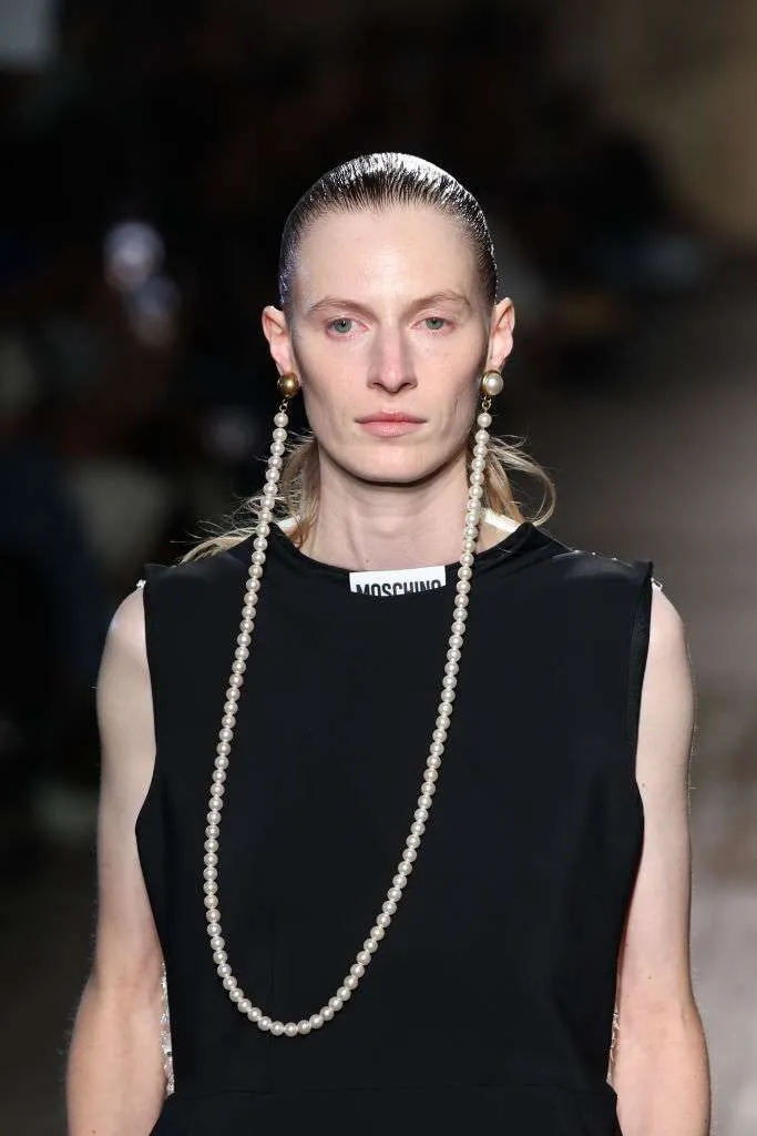 Moschino’s XL earring-necklaces