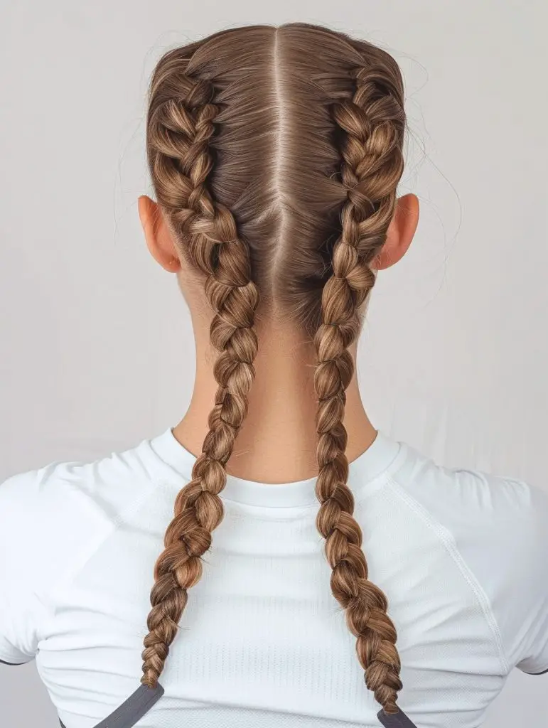 The Sporty Sophisticate: Braids Ready for Action
