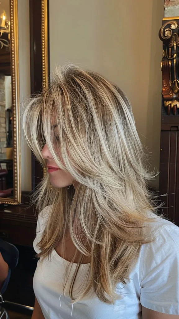 Ash Blonde Chunky Highlights