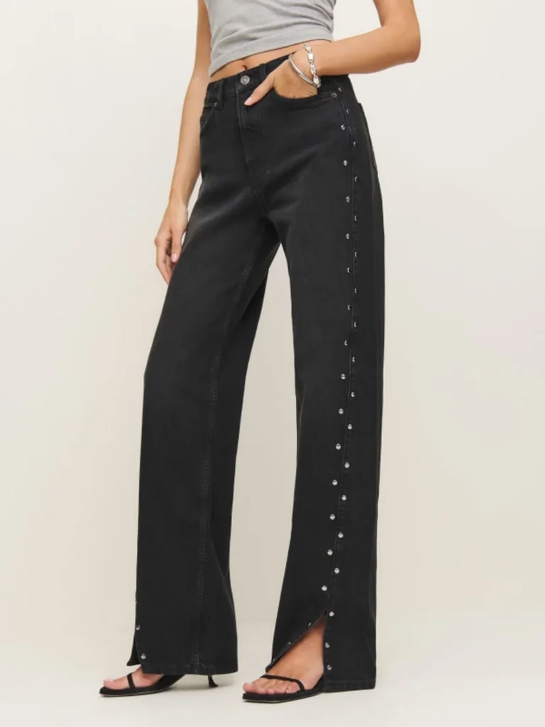 Reformation Cary High Rise Slouchy Straight Leg Jeans