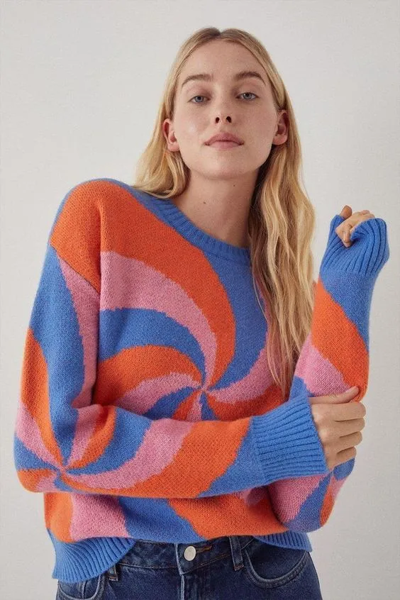 Swirl Sweater Knitting Pattern