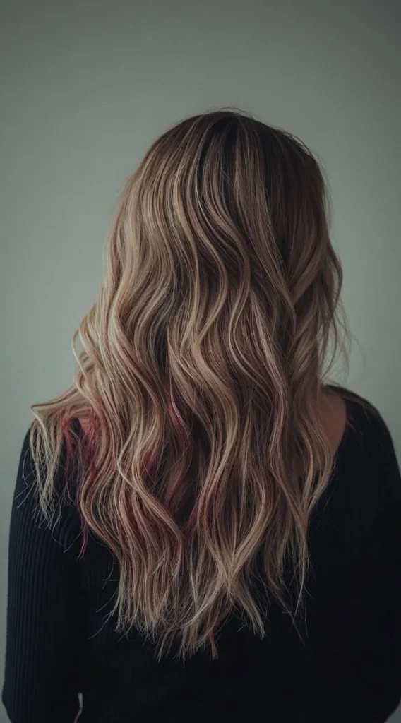 Cherry cola balayage ideas