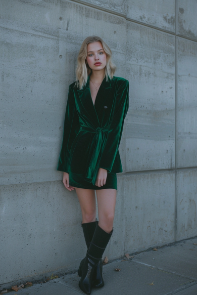 The PERFECT Velvet Blazer for the holidays