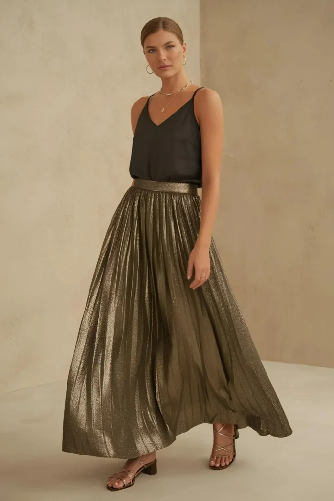 Sequin Maxi Skirt