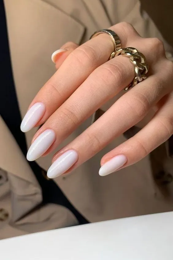 Classic white nails timeless elegance acrylic