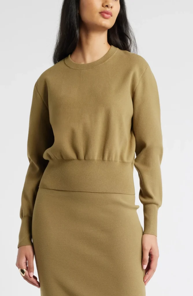 Nordstrom open edit blouson sweater