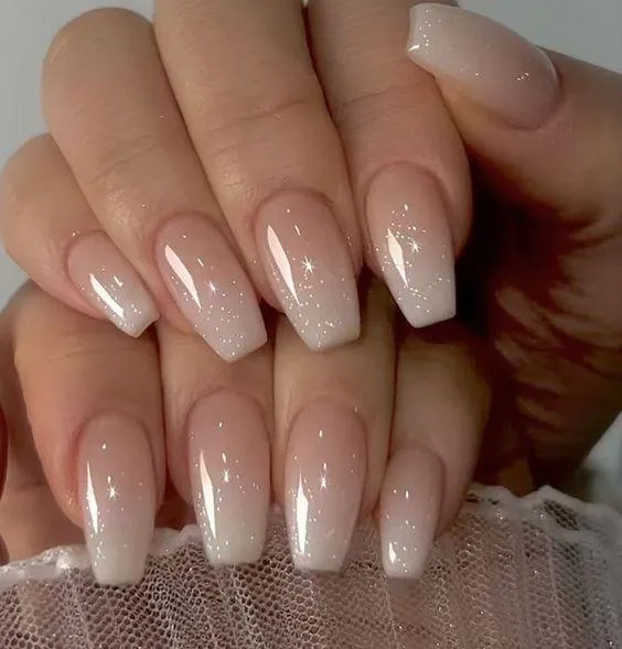 Frosted Acrylic Nails