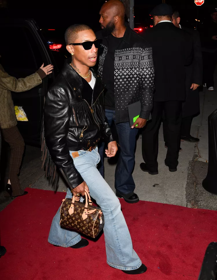 Pharell Williams Leather Biker Jacket