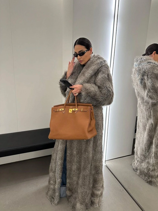 Oversized Fur Coat Outfit