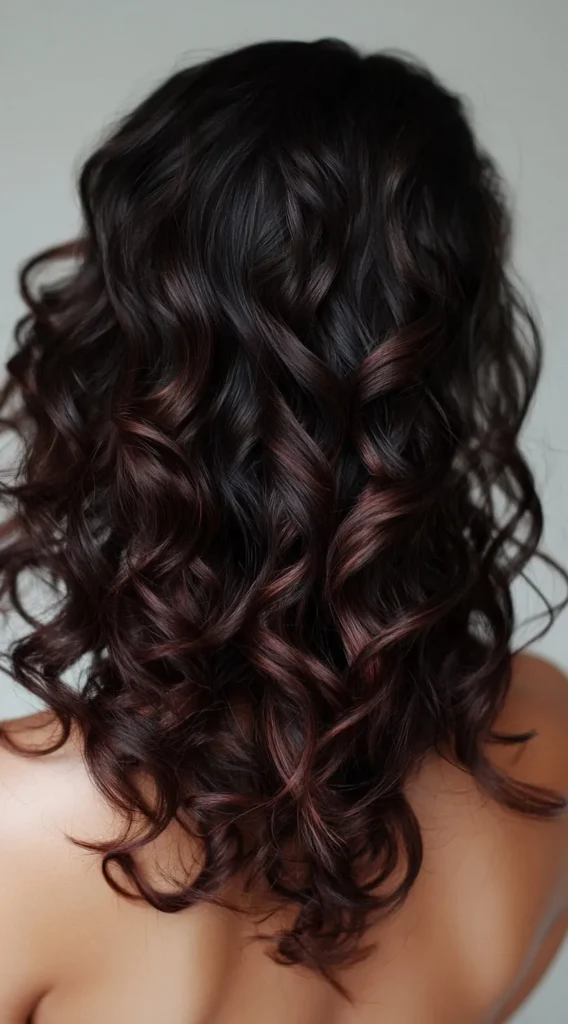 Cherry Coke Hair Color Curly