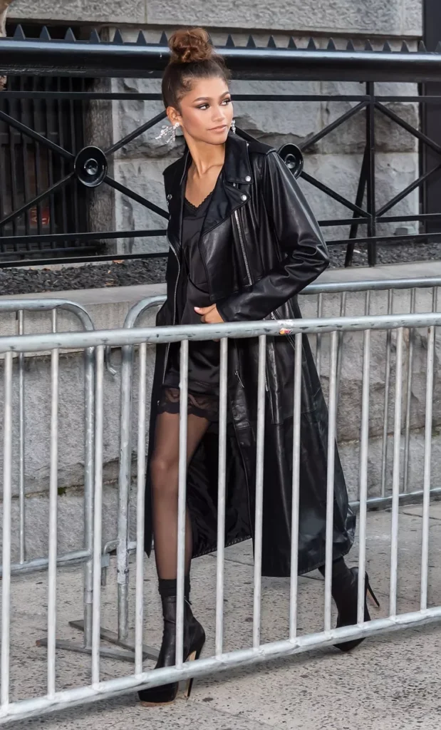 Zendaya Black Leather Jacket